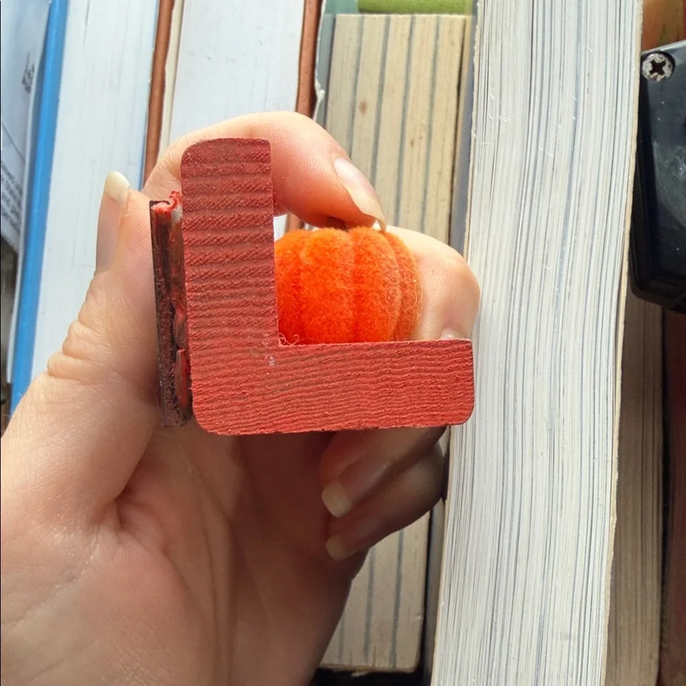 Orange Pumpkin Magnet Decor